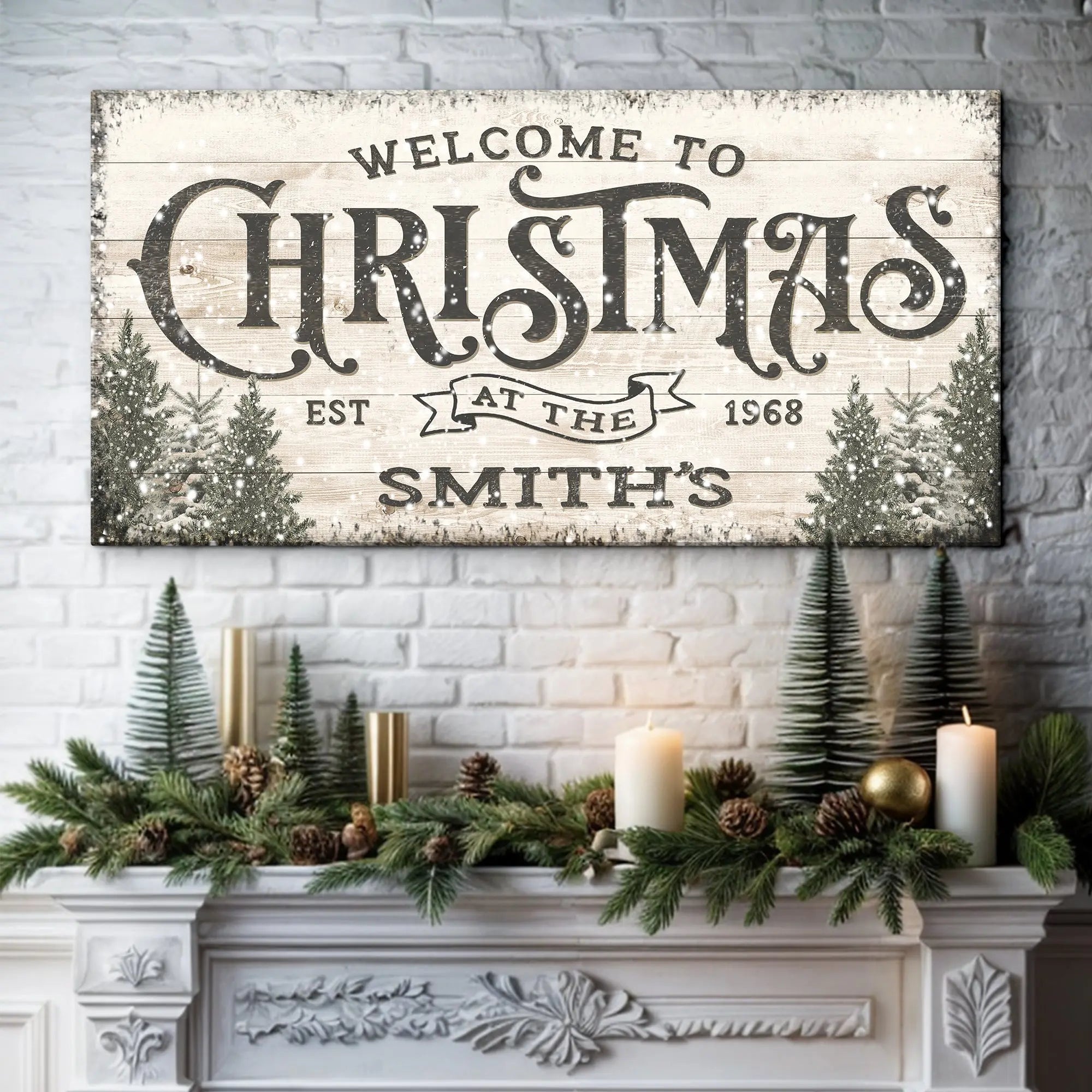 PAS-3273-Mockup2 Family Welcome To Christmas Sign III suitedtosucceed